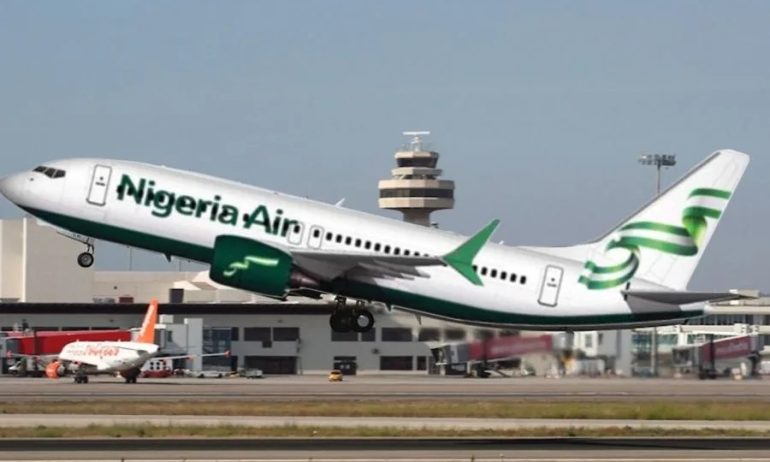 JUST IN: Nigeria Air plane lands in Abuja airport