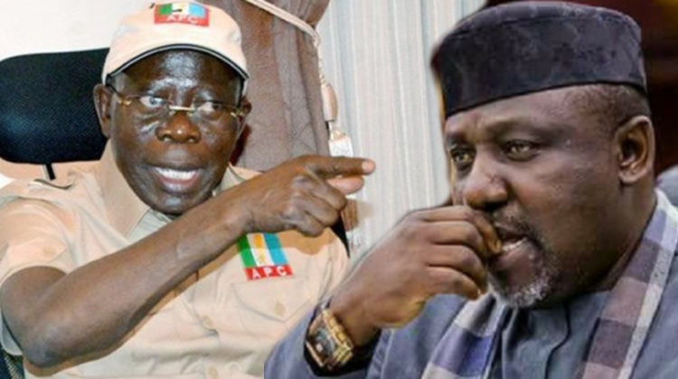 Drama as Oshiomhole, Okorocha, Oyofo clash at book launch