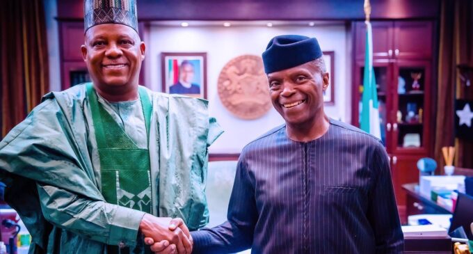 Osinbajo takes Shettima on Aso Rock tour ahead of inauguration