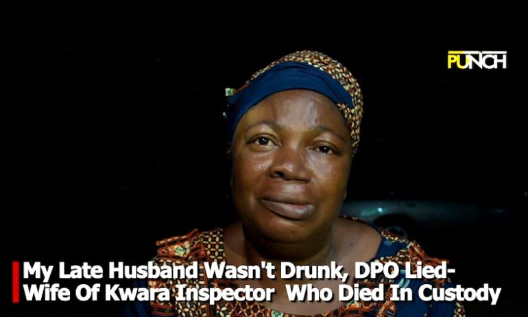 My late husband wasn’t drunk, DPO lied – Wife of Kwara Inspector who died in custody