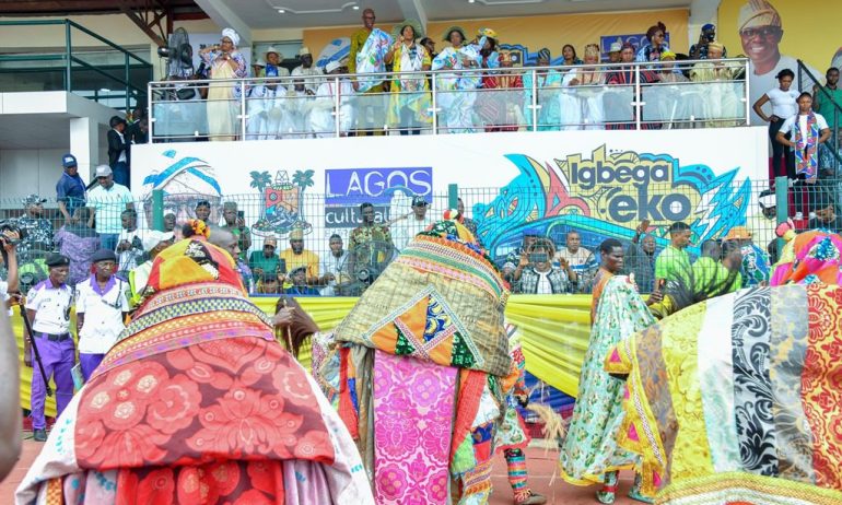 Masqueraders, artistes dazzle at Lagos cultural event